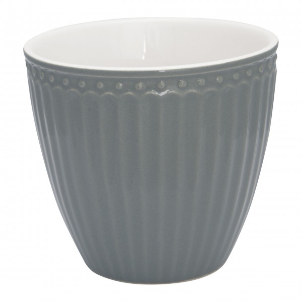 Der Latte Cup "Alice" in Stone Grey - ein absolutes Must-Have für alle GreenGate-Liebhaber