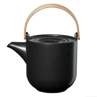 Teekanne mit Holzgriff "Coppa Kuro" - 1 l (Schwarz) von ASA