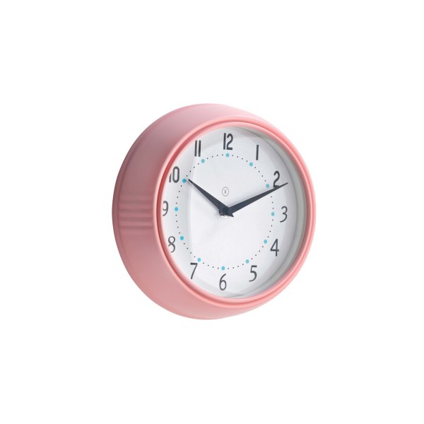 Wanduhr "MILANO" (Pink/Weiß) - Durchmesser 24,5cm von SOMPEX