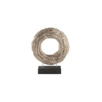 Kranz mit Holzfuß "Hey" - 30 cm (Champagner) von Gift Company