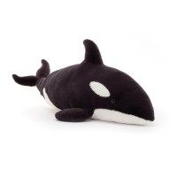 Jellycat Kuscheltier Wal "Ollivander the Orca" - 64 cm (Schwarz/Weiß)