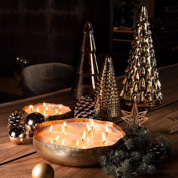 Glas-Weihnachtsbaum "Crystal Tree" - ø 13 cm (Shiny Gold) von fleur ami