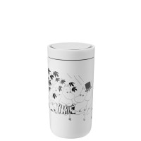 Thermobecher mit Moomin-Motiv "To-Go Click" - 200ml (Soft White) von Stelton