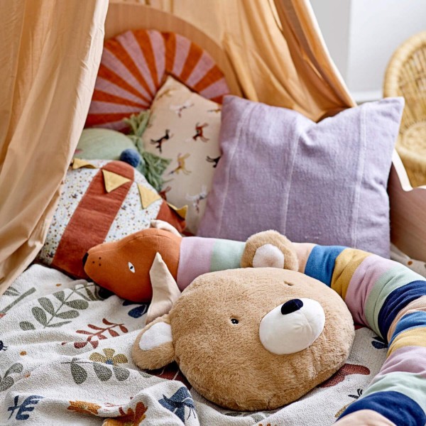 Bloomingville MINI Teddykissen "Harris" (Braun)