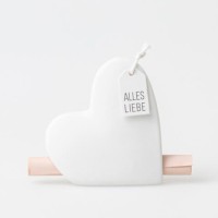 Geldgeschenk "Kleine Aufmerksamkeit - Herz" - 5,5x6x2 cm (Weiß) von räder Design