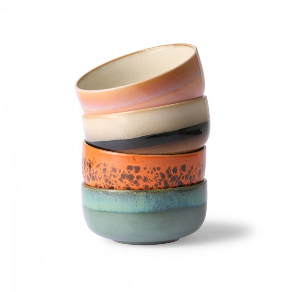 Dessert Schalen im 4er-Set "70s ceramics" von HKliving