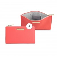 Geldbeutel mit Pouch "Alise" (Koralle) von KATIE LOXTON