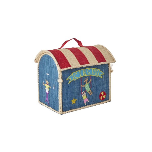 rice Kindertasche "Raffia - Circus" - 24x17x22 cm (Bunt)