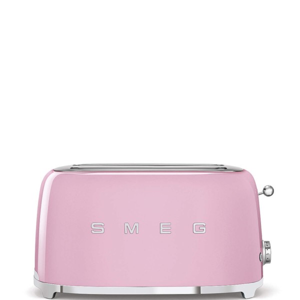 smeg Set aus 2-Schlitz-Toaster lang und Wasserkocher variable Temperatur (Cadillac Pink)