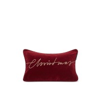 Kissen aus Baumwollsamt "Christmas" - 30x50 cm (Rot) von Lexington