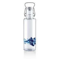 Trinkflasche aus Glas "Alpenblick" - 600 ml von Soulbottles