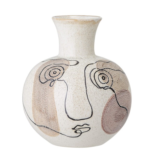 Bloomingville Stein-Vase "Irini" (Weiß)