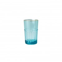 rice Wasserglas mit Goldrand "Acrylic" - Klein (Mint)