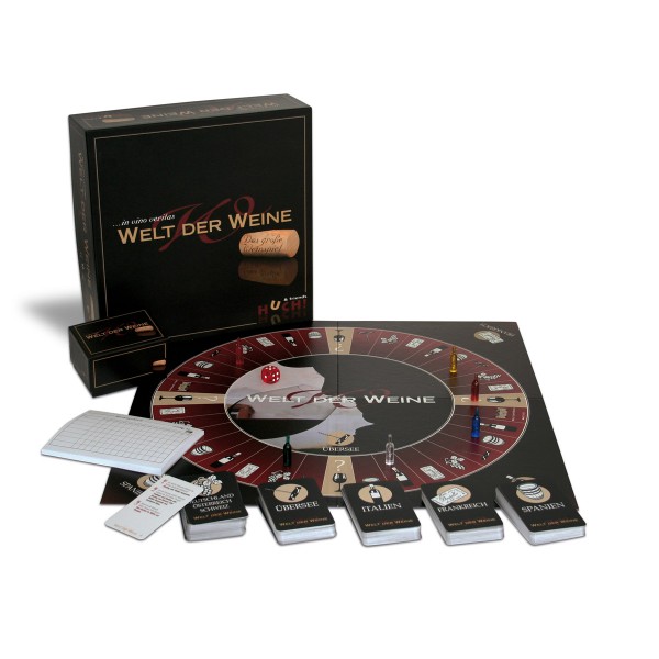 Wer weiß was? - Brettspiel "Welt der Weine" von Huch"