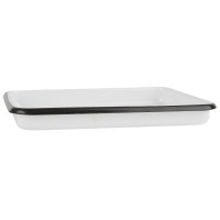 Ib Laursen Emaille-Tablett - 17cm (Weiß)