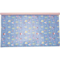 GreenGate Geschenkpapier "Laura Christmas" - 6 m (Dusty Blue)