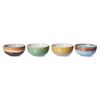 Schale "70s ceramics" im 4er-Set - XS (Castor) von HKliving