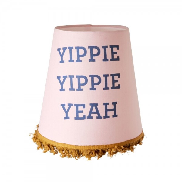 rice Lampenschirm "YIPPIE YIPPIE YEAH" - ø18 cm (Pink)