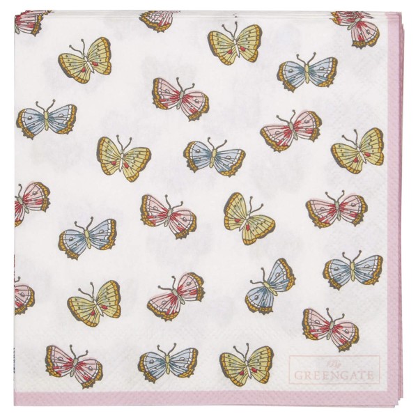 GreenGate Papierserviette "Maisie" - Klein (White)