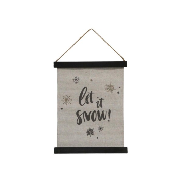 Leinwandbild "Let it Snow" - 24x29 cm von Chic Antique