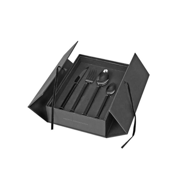 Besteck-Set "Tvis" - 16 tlg. (Titanium Black) von Broste Copenhagen