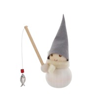 Frost Elf-Figur "Ice Fisher" - 9 cm (Beige) von aarikka