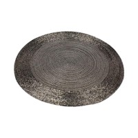 Platzset mit Stoffunterlage - ø 35 cm (Silber) von Voß