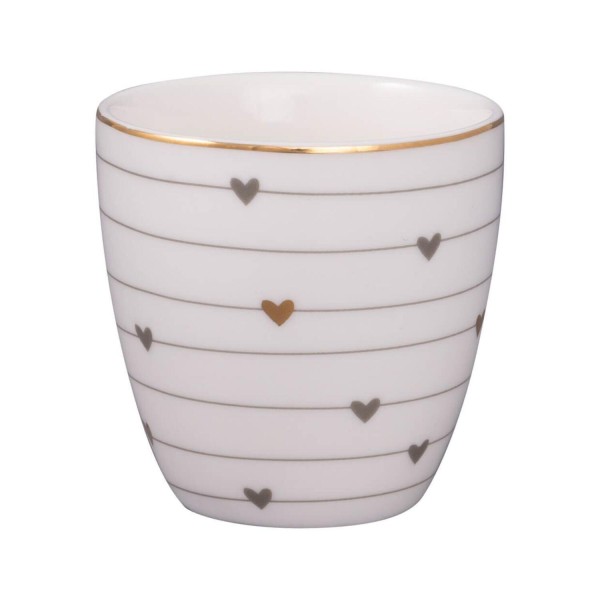 GreenGate Mini Latte Cup "Grace" - 7x7 cm (Grau)