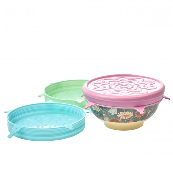 Rice Deckel für Melamin Schüssel (Pastellfarben) - 3 Stck.-1