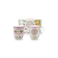 Pip Studio Tasse "Lily & Lotus" im 2er-Set - 145 ml (Bunt)