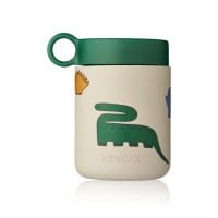 Liewood LebensmittelgefÃÂÃÂ¤ÃÂÃü mit Dinosauriern "Kian" (Creme/Grün)