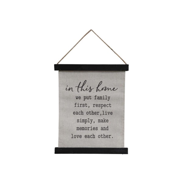 Leinwand "In this home" - 22x30cm (Beige/Schwarz) von Chic Antique