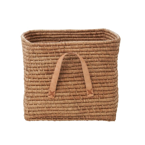 rice, rice kaufen, rice online shop, rice Raffia Square Basket, rice Aufbewahrungskorb, rice Korb, rice Raffia Korb, rice Korb mit Trageschlaufen, bunte Körbe, Aufbewahrungskorb Braun, Aufbewahrungskorb Tea, Aufbewahrungskorb Kinderzimmer