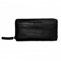 Sticks and Stones Geldbörse "Denver Wallet" (Black) - Pflanzlich gegerbtes Rindsleder