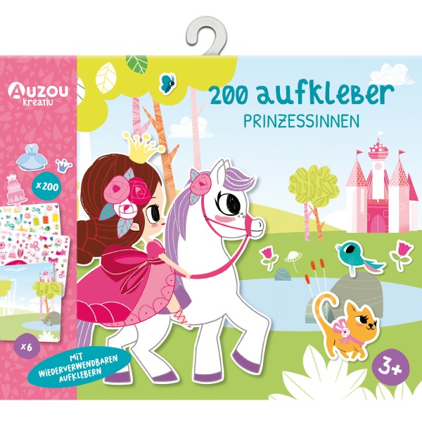 Kreativ-Set Aufkleber - Prinzessinnen - 200 Stk von AUZOU