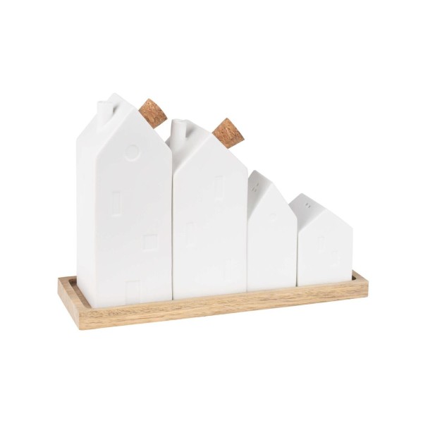Menage "Häuser" - 20 cm (Weiß) von räder Design