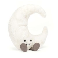 Jellycat Kuscheltier Mond "Amuseable" - 26 cm (Weiß)