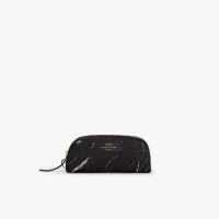Kosmetiktasche "Black Marble" - S (Schwarz/Weiß) von Wouf