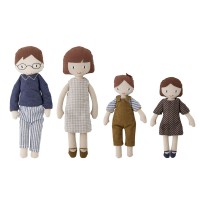 Bloomingville MINI Stoffpuppen "Webster" - 4er-Set