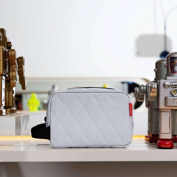Reisenthel Kosmetik-Pouch "Rhombus Light Grey" - M (Hellgrau)