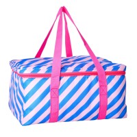 rice Kühltasche "Striped" (Pink/Blau)