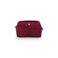 Pip Studio Kosmetiktasche "Velvet Quiltey Days" - 30 cm (Rot)