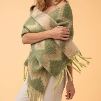 Powder Schal "Melia" - 180x40 cm (Olive)