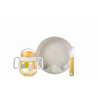 Mepal Babygeschirr-Set "Mio - Miffy Explore" - 3 tlg. (Gelb/Grau) 