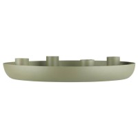 Ib Laursen Kerzenhalter Dekotablett - ø27 cm (Staubig Grün)