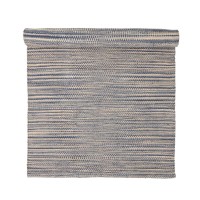 Bloomingville Teppich (Blau gestreift)