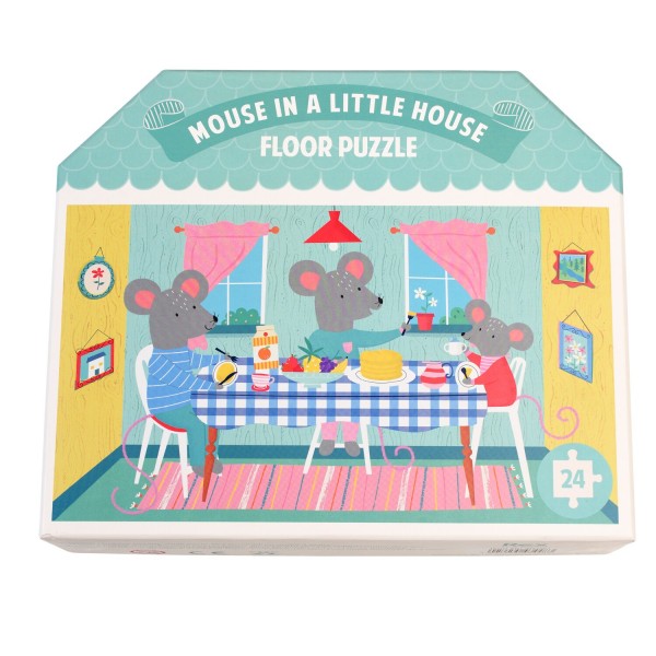Riesen-Puzzle "Mouse in a House" - 24 Teile von Rex LONDON