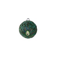 Weihnachtskugel "Opium Pfauenmuster" -6cm (Grün) von Gift Company