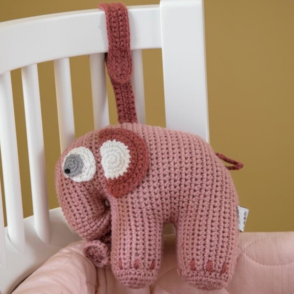 Spieluhr "Fanto der Elefant" (Pink) von sebra