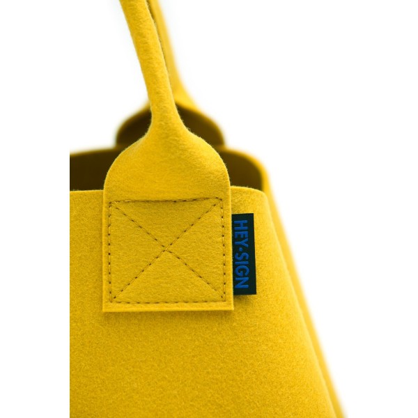 Filz-Einkaufstasche "Maxi" - 36x34x36 cm (Gelb/Curry) von HEY-SIGN